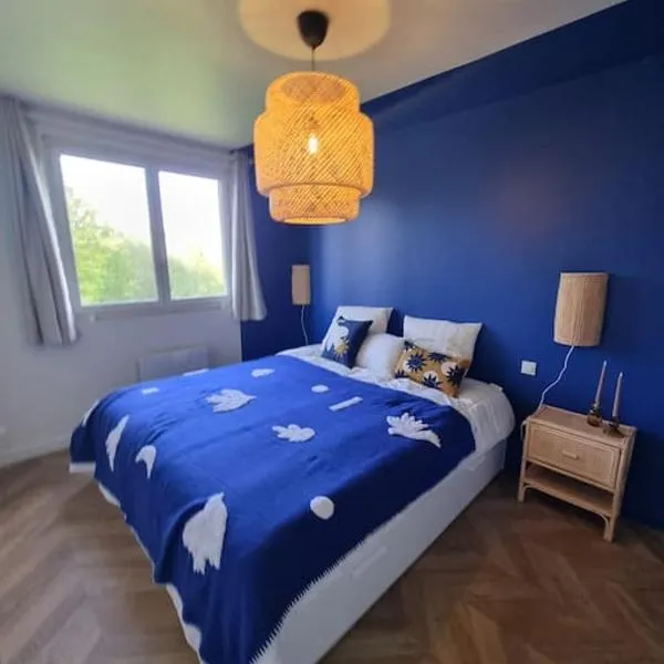Gite Familial 6 personnes au coeur de la nature - Lit KING SIZE - Vue sur étang à 10mn du TOUQUET，位于圣若斯的酒店