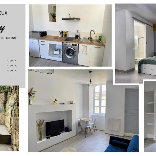 Le Cosy - T2 avec petite cour dans centre historique de Nérac，位于内拉克的酒店