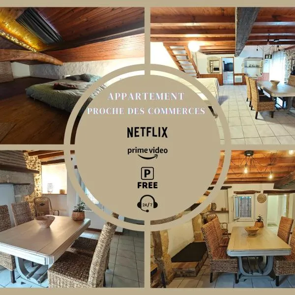 Logement entier style chalet - 1 à 5 pers -，位于朗贡的酒店