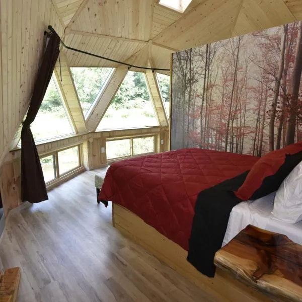 Natahala Glamping Red Dome #23，位于Topton的酒店
