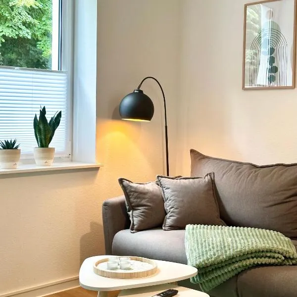 Modernes Apartment mit Queensize-Bett, NETFLIX, Küche, Erdgeschoss, Nähe AMEOS Klinik，位于阿舍尔斯莱本的酒店