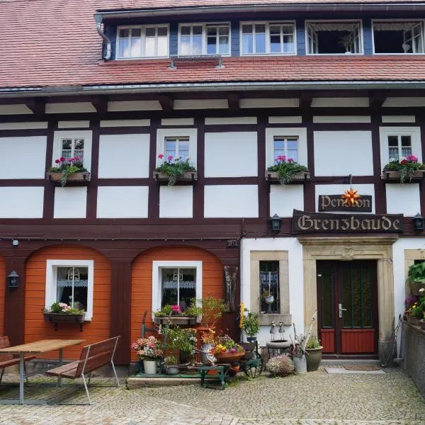 Pension Grenzbaude, Waltersdorf, Sachsen，位于齐陶的酒店