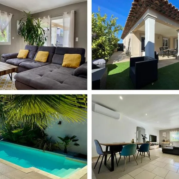 Villa des Perdrix - Piscine et Clim - 120m2，位于Lavalette的酒店