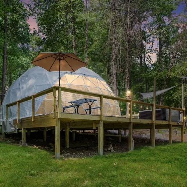 Dream Dome - Romantic Getaway, Hot Tub, AC, Wifi, National Park 8 min，位于卢雷的酒店