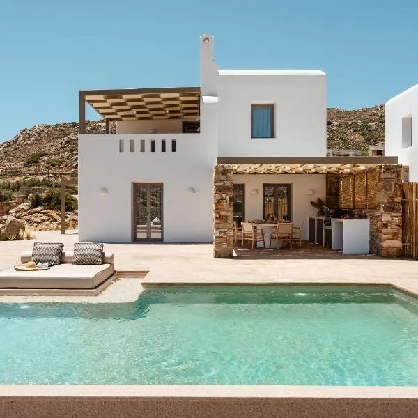 Thalelion 3 bedroom Villas with private pool and Jacuzzi，位于纳克索乔拉的酒店