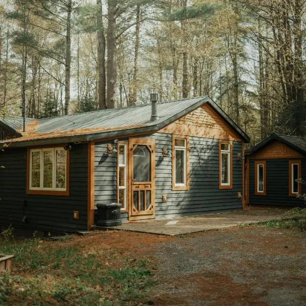 The Doma Lodge - Cozy Muskoka Cabin in the Woods，位于亨茨维尔的酒店