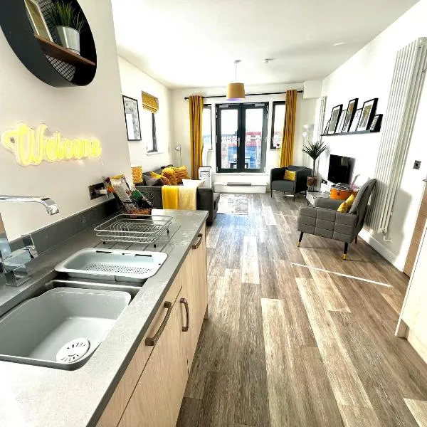 The Penthouse Margate, Balconies, Sea View, Gated Parking, Air Con!，位于马盖特的酒店