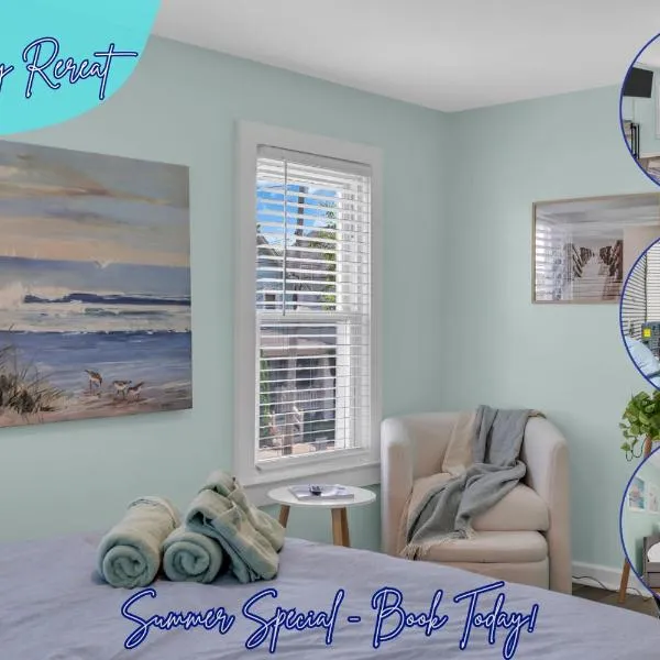 Warm Beach Apartment with OG Charm - 4 Beach Badges, Unbeatable Location, 6 Min Walk to Asbury Park & OG Main St, High Speed WiFi, Fire Pit and Patio Coming July 2024!，位于波因特普莱森特海滩的酒店