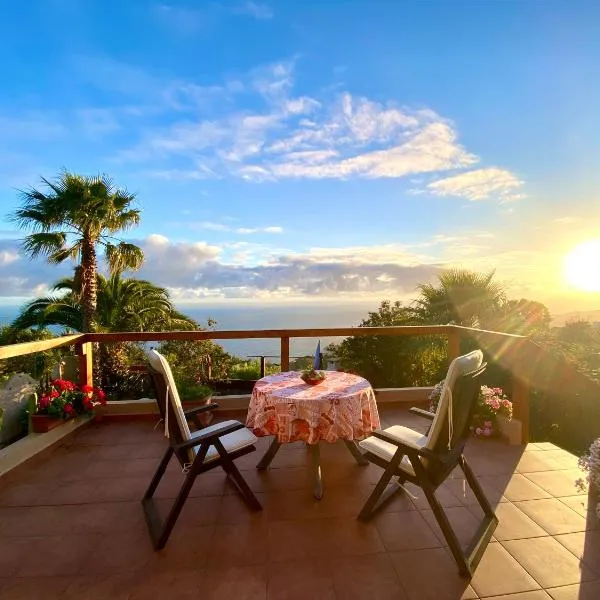 Finca Tenerife - Authentisches kanarisches Haus mit Traumblick, tropischem Garten und Sauna，位于伊科德洛斯维诺斯的酒店
