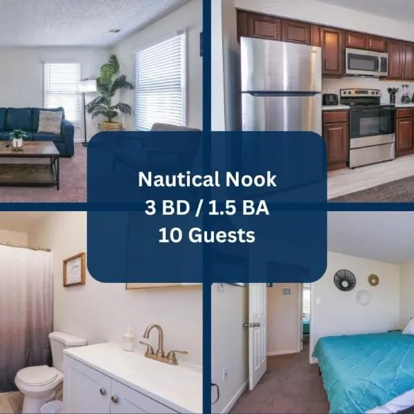 Nautical Nook - Quiet Neighborhood in AC!，位于大洋城的酒店