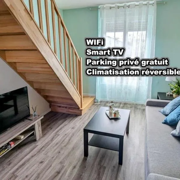 Les loges de Véro DUPLEX , appartement NEUF classé 3 étoiles - Garage vélo et moto - Parking Privé - 1 chambre et un canapé convertible - Géré par PrestaZen'Services，位于Thierville-sur-Meuse的酒店