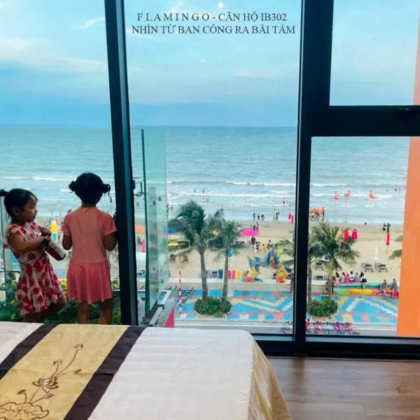 Flamingo Hải Tiến - Căn góc 2 Phòng - View 2 mặt biển，位于清化的酒店