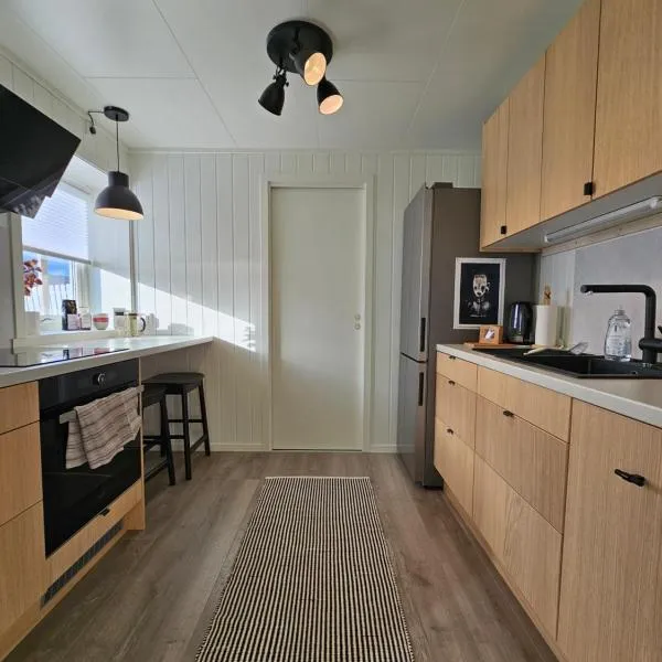 Bright and modern apartment with beautiful view，位于哈默菲斯特的酒店