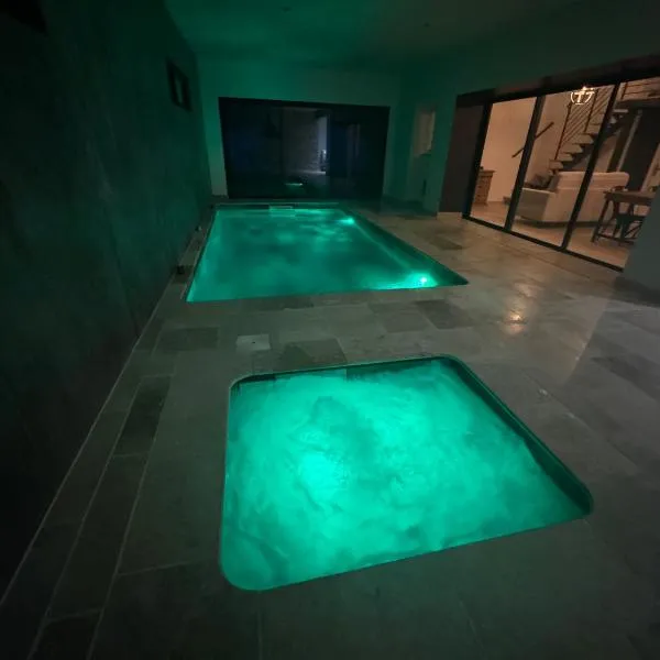 Émotion spa84 Appart piscine intérieur et jacuzzi，位于Mondragon的酒店