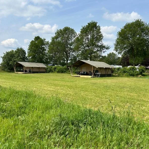 Safaritent voor 6 personen，位于Zwiggelte的酒店