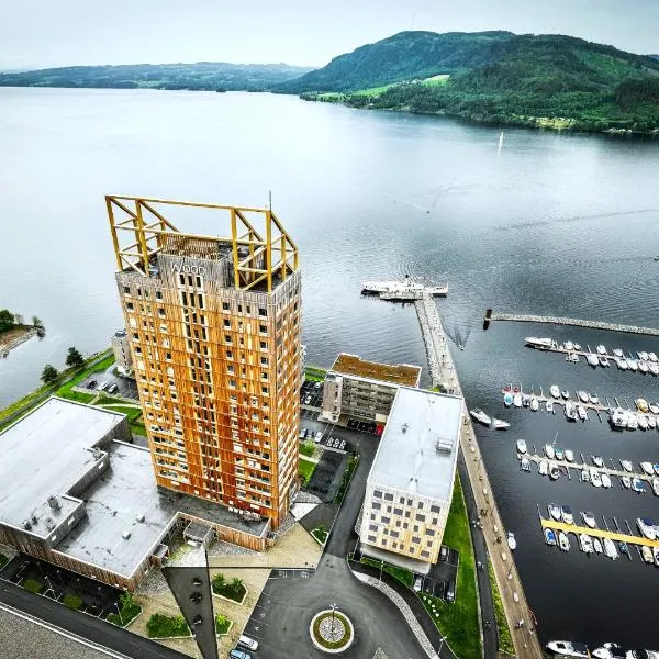 MJOS TOWER Suite - Lovely lake view，位于Kylstad的酒店