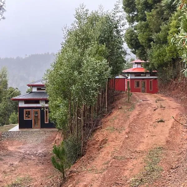 Cabañas japonesas en el bosque KURO y AKA，位于瓦尔迪维亚的酒店