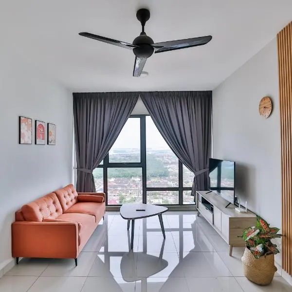 Southkey 2BR, 5-7 PAX, WIFI, Mid Valley JB,Free Parking，位于新山的酒店