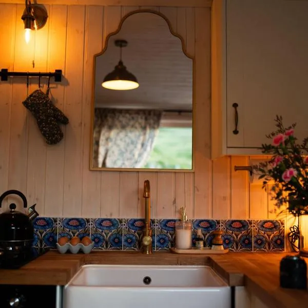 Green hut at Slieve Croob Glamping，位于Ballyward的酒店