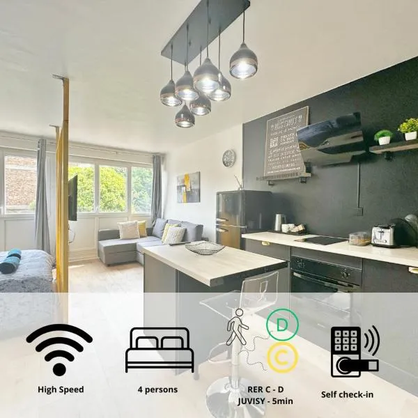 Appartement élégant et cosy - 4Pers，位于奥尔日河畔于维西的酒店