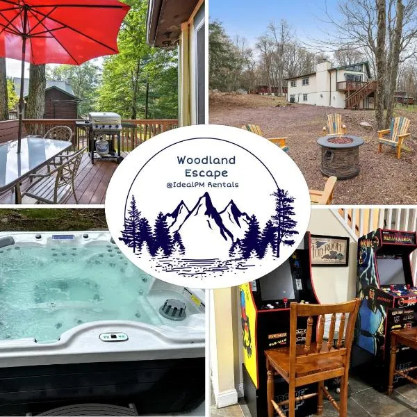 Woodland Escape-0.6Mile to Lake Beach Pet Friendly，位于莱克哈莫尼的酒店