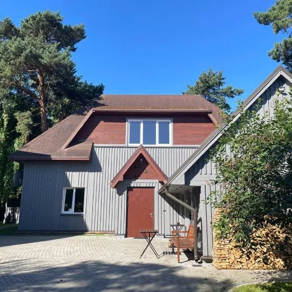 Piejūras māja skandināvu stilā! Seaside scandi house!，位于拉加希姆斯的酒店