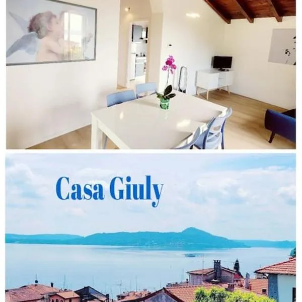 Casa Giuly , attico sul lago，位于贝尔吉拉泰的酒店