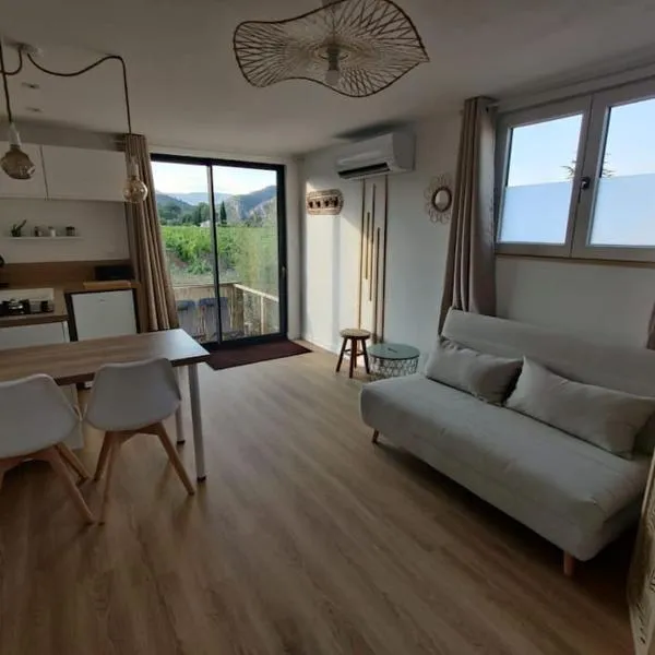 Gîte Gaïa studio avec exterieur，位于Saint-Jean-de-Fos的酒店