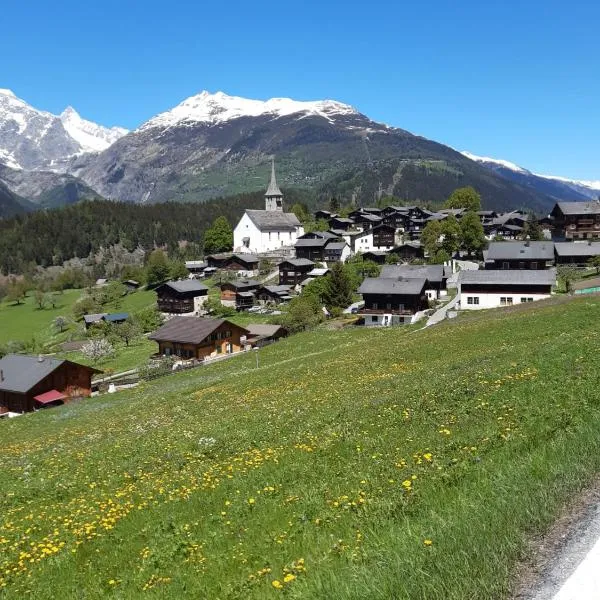 Wohnung mit schöner Sicht auf Bergpanorama und übers Tal，位于埃尔嫩的酒店