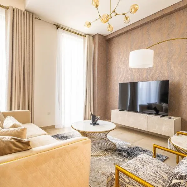 Nasma Luxury Stays - Charming Villa in Al MinaArab with Private Patio，位于拉斯阿尔卡麦的酒店