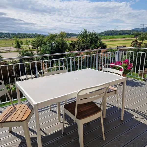 FeWo1 neuwertige, große 110qm FeWo über zwei Etagen mit Balkon im Außenbereich，位于里格尔的酒店