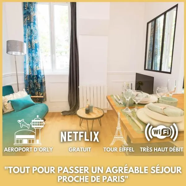 Cozy studio in Clamart Near Paris attractions，位于克拉马的酒店