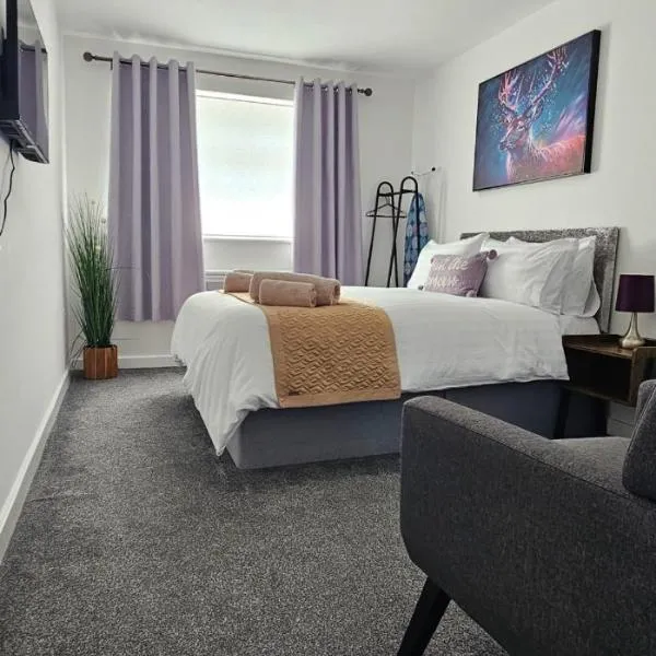 Deluxe Town Centre 2 Bedroom Apartment，位于斯蒂夫尼奇的酒店