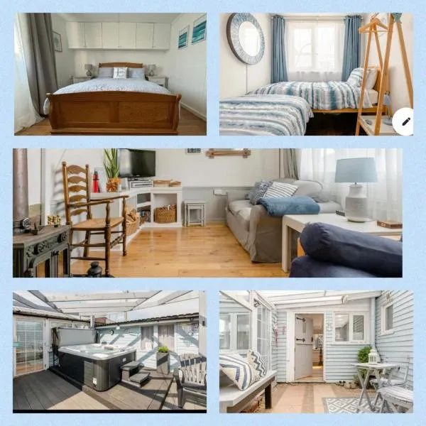 Dog friendly cottage 2 mins to beach with hot tub and Zappi EV，位于Lessingham的酒店