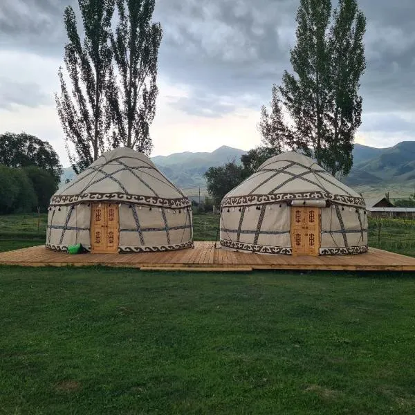 Yurt camp Kilemche，位于Dzhangyaryk的酒店