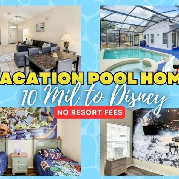 Pool Spa Oasis! 4-bedroom Hideaway W Theme Rooms，位于奥兰多的酒店