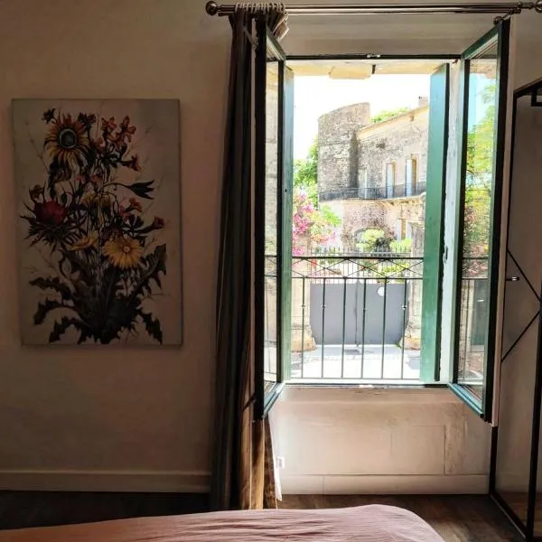 Gîte en face du Château de NIZAS, 4 chambres d'hôtes et 1 appartement familial avec 2 chambres，位于Nizas的酒店