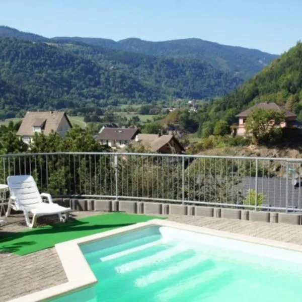 Appartement lumineux a Oderen avec vue sur montagne + piscine partagee，位于Markstein 的酒店