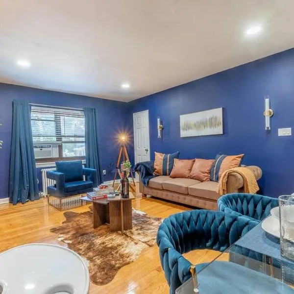 1BR DEEP Apts by American Dream, Sleeps 8，位于哈斯布鲁克高地的酒店