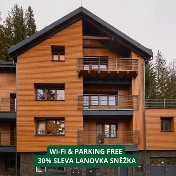 Vlčí Stopa Apartments，位于扬斯凯拉兹涅的酒店