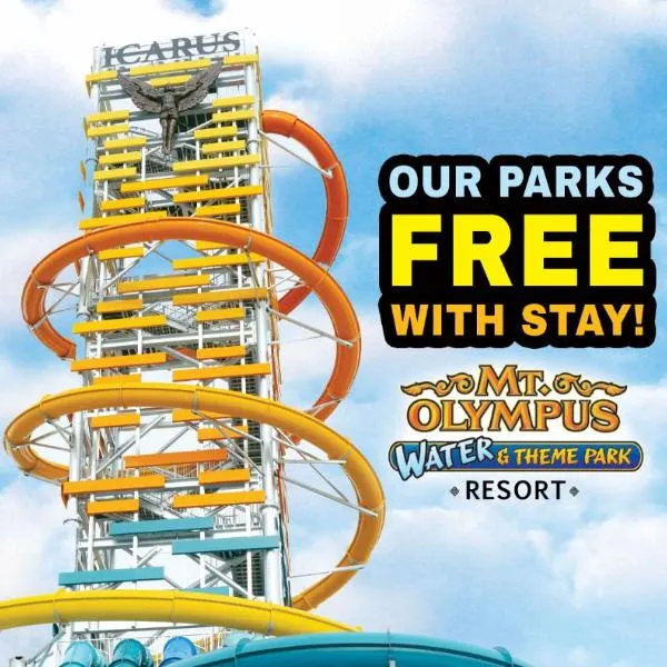 MT. OLYMPUS WATER PARK AND THEME PARK RESORT，位于威斯康星戴尔的酒店