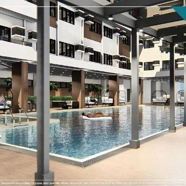 BE Residences Luxury Studio Apartments, AC, Pool, Gym, near IT Park，位于宿务的酒店