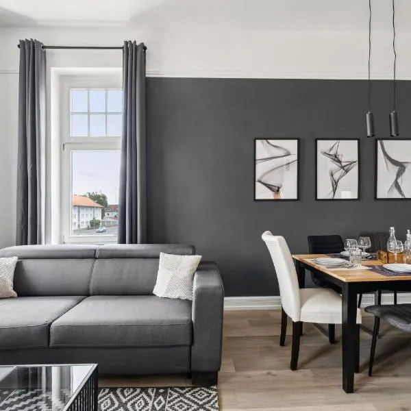 Charysma - Juwel in anthrazit, elegant, stilvoll, Parkplatz，位于哈默尔恩的酒店