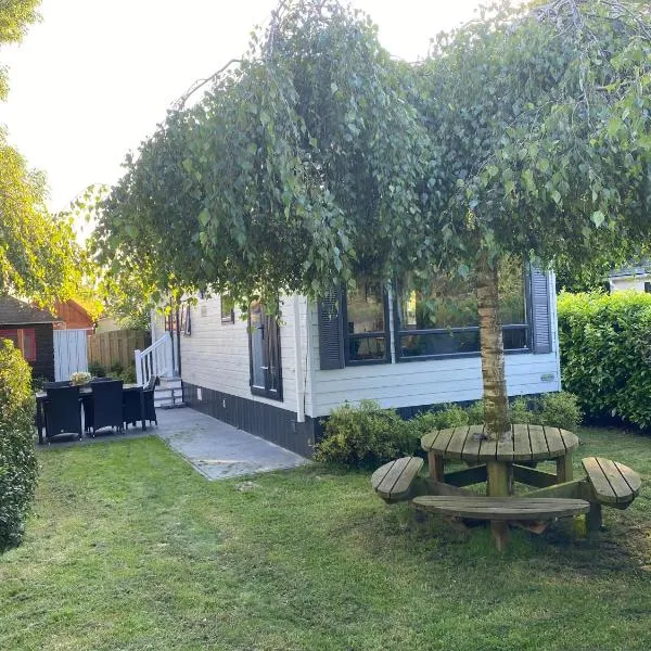 Mooi chalet in havenplaatsje op fietsafstand van het strand bij Ouddorp，位于Goedereede的酒店