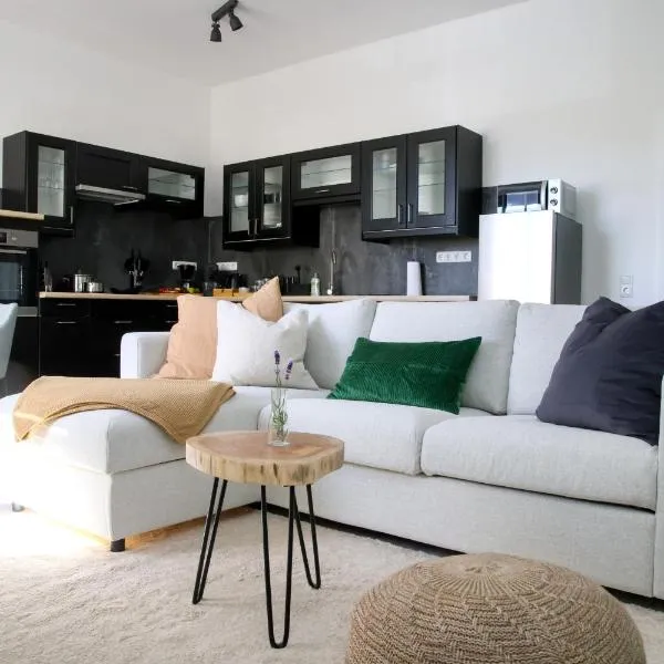 Garten, Terrasse, 93 m2, 5 Min bis zur Warnow，位于罗斯托克的酒店