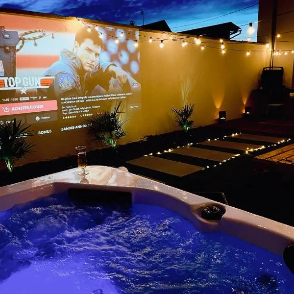 Full House, Jacuzzi, Netflix, 8 pers, free Parking 10' Colmar，位于Widensolen的酒店