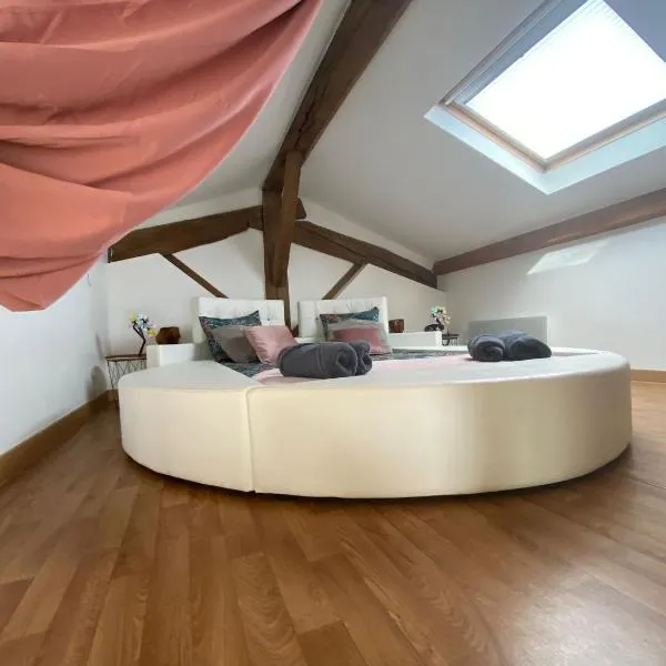 My Love Room avec balnéo privative & déco romantique by BoookingFuté，位于Socourt的酒店