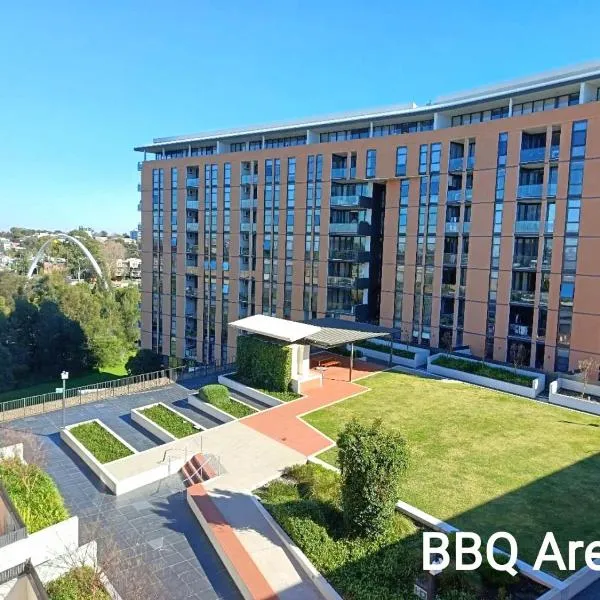 Luxury Condo 2Bedrooms near Olympic Park CBD，位于悉尼的酒店