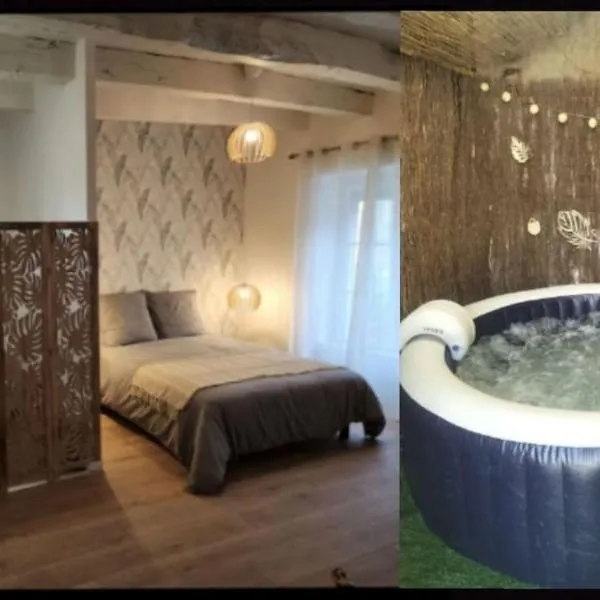 Charmante petite maison de bourg avec spa，位于Val Couesnon的酒店