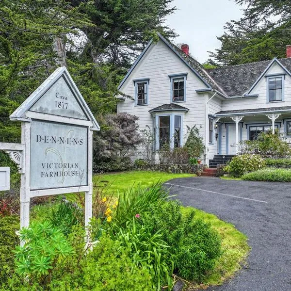 Dennen's Victorian Farmhouse，位于门多西诺的酒店